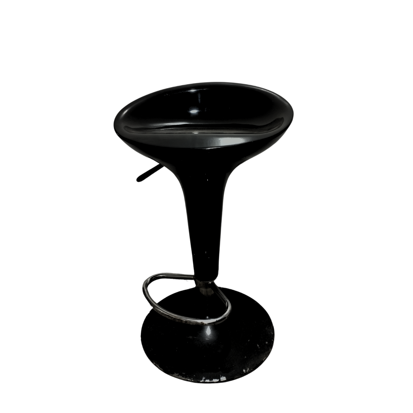 White Hydraulic Chairs Low Backrest