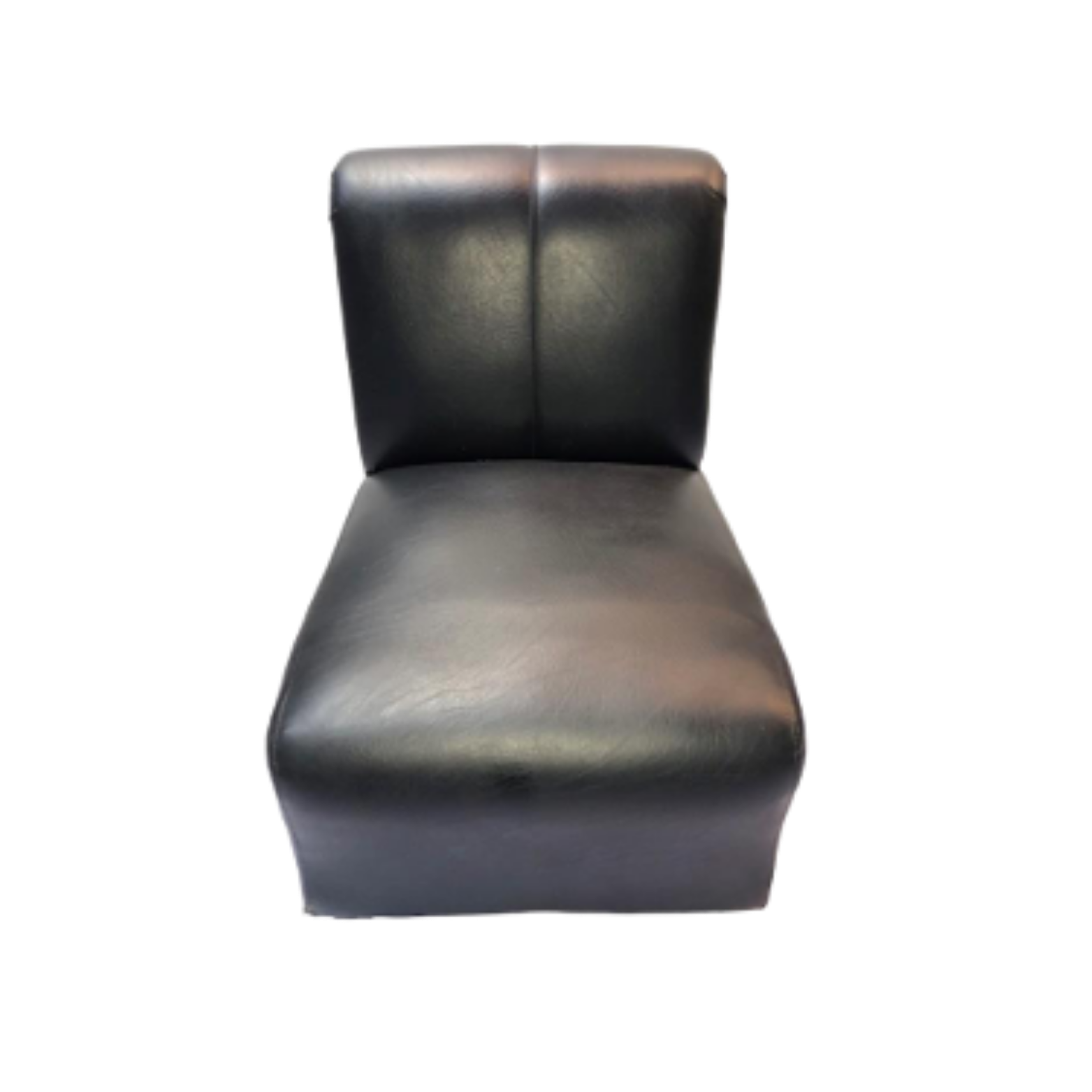 Sofa 1 seater Black Leatherette