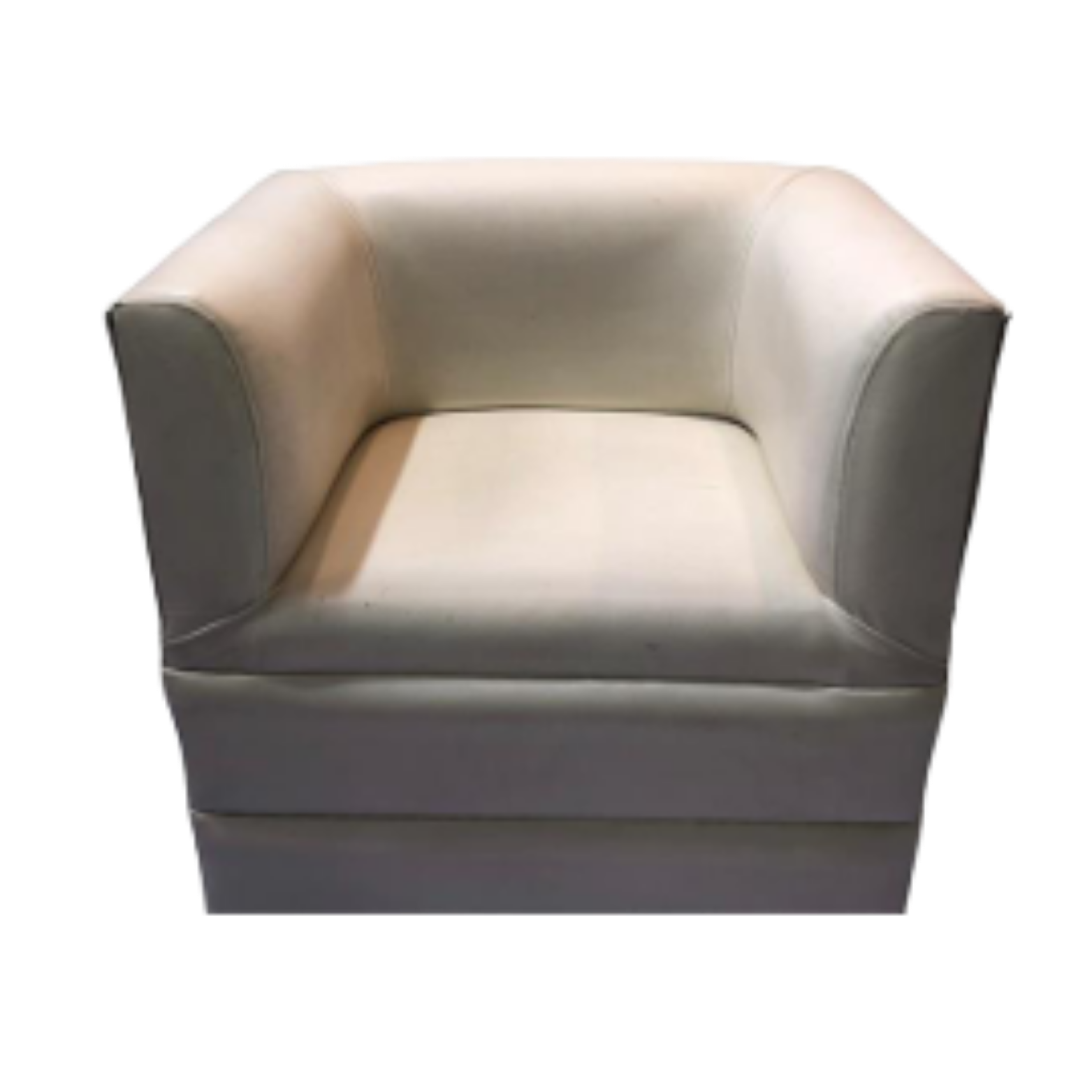 Sofa 1 seater White Leatherette
