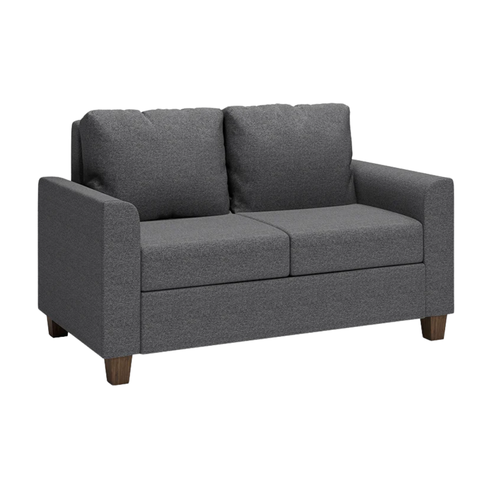 Sofa 2 seater Dark Gray Fabric