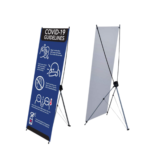 X-Banner with Graphics printed of Tarp