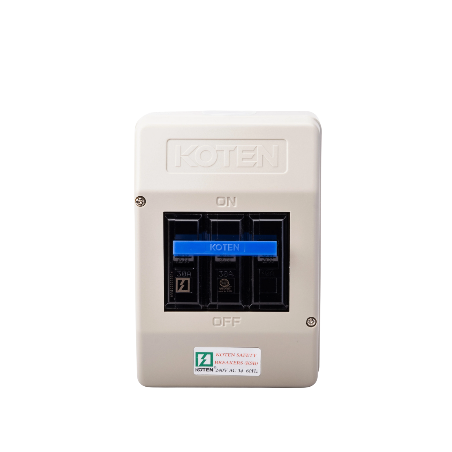 30 Amps V 60 Hz Breaker 3P